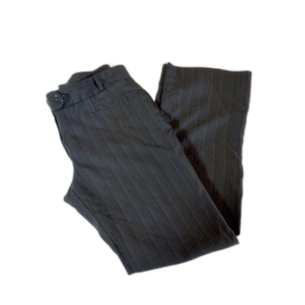Dolce & Gabbana Women’s Black Pinstripe Dress Pants Italy Size 44 USA 8/10